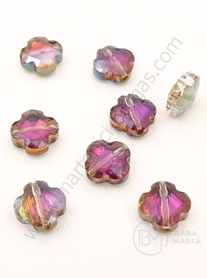 Cruce cristal Swarovski 12x6mm imitație cameleon efect AB 1 pachet 5 buc 335412