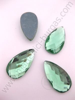 Picatura de vitola verde 22x12 pentru lipit 1 buc 151006