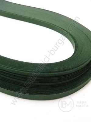 Benzi de quilling 5mm x 530mm verde închis 1 pachet 120 buc 175076