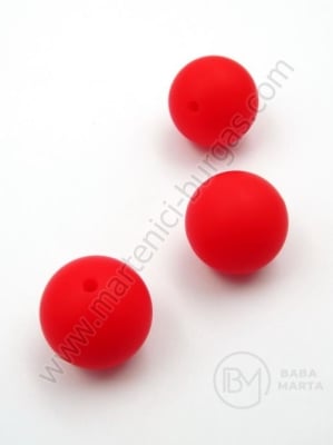 Bilă de mărgele din silicon cu gaură de 20 mm, 2 mm, 1 paquet, 2 pc. 317100