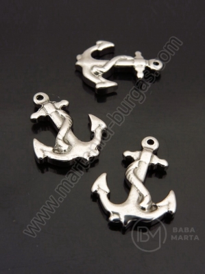 Pendant ancoră din steel 19x15x2.5mm 1 paquet 2 buc 307215