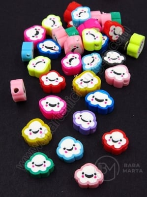 Mărgele FIMO 7~10x9~11.5x4~5mm 1 pachet 10 buc 312830