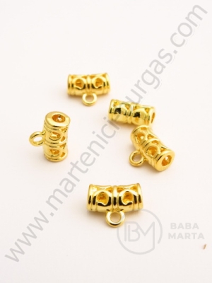 Mărgele metallice 11x9x5.5mm color aurie 10 buc 308330