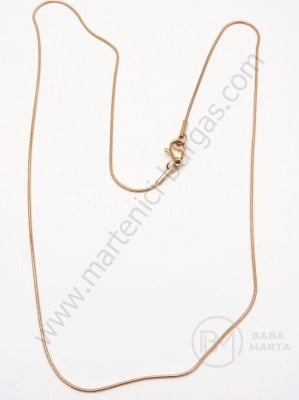 Collier oțel 1.3mm auriu roz lungime 50cm 1 buc 281190