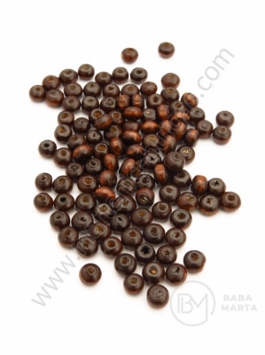 Bilă de lemn 4x3mm maro 40g ~2000 pcs 321015
