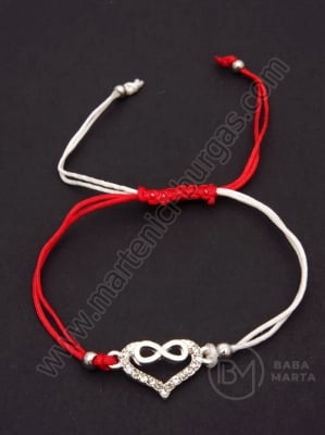 Mărgele metallice Martenitsa cu cristal 1 pachet 12 buc 104170