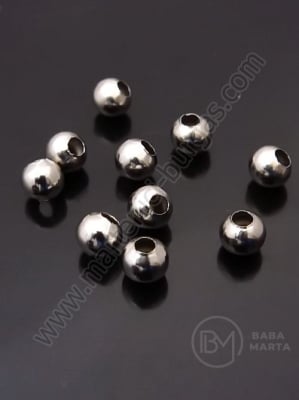 Lama otel 5mm argintie gaura 1.7mm 1 pachet 30 buc 307650