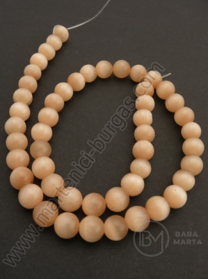 Mărgele ochi de pisică 8mm orange gaură 1.5mm ~50 buc 1 buc 343214