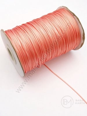 Sfoară coreeană color salmon (imitație de piele) 1mm 1 rollă ~175 meters 441389
