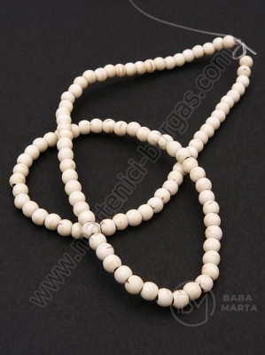 Bilă bej Howlite 4mm ~100 buc 1 buc 351118