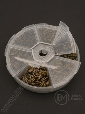 Inele 4,5,6,7,8,10x0,8mm bronz antic ~1750 buc 1 buc 301495