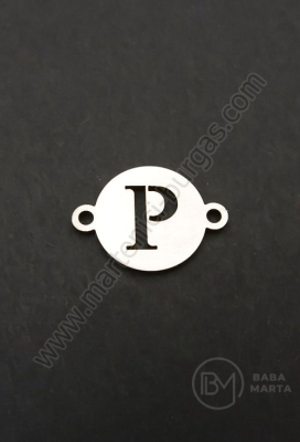 Element de conectare litera P steel 13x18x1mm hole 1.5mm 1 buc 305608