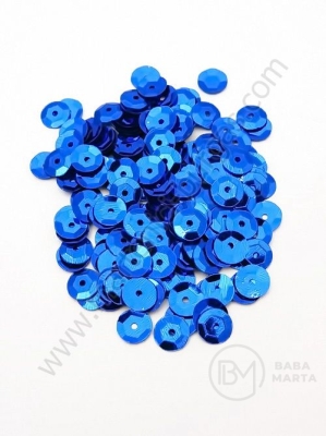 Paiete rotunde 6~7x0.5mm albastre 1 pachet 20g ~1700 buc 161035