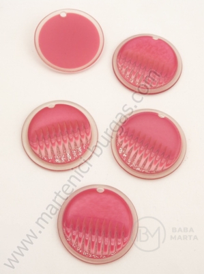 Pandantiv cauciuc 25.5mm gaură 2mm 10 buc 311565