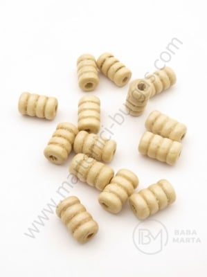 Cilindru culoare naturală 7,5x12mm gaură 2,5mm 1 pachet 40g ~175 buc 321063
