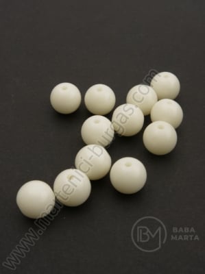 Bilă 10mm crem solidă gaură 1.5mm 40g ~72buc 311517