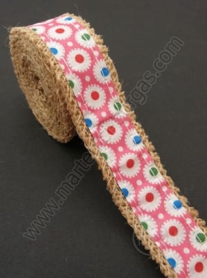 Bandă de pânză de sac cu bandă textilă width 25mm - length ~2 meters 1 rollă 462009