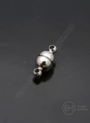 Închizator magnetică 5x11mm color nichel gaură 1mm 1 buc 301215