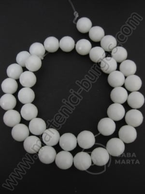Mărgele fațetate din agate alb 10mm ~38 pieces 1buc. 353009