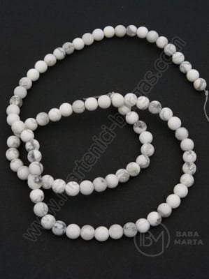 Bilă Howlite albă MAT 4mm ~82 buc 1 buc 352522