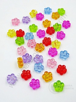 Floare 8x8.5x3.5mm gaură mixtă 1.6mm 1 pachet 40g ~270 buc 312860