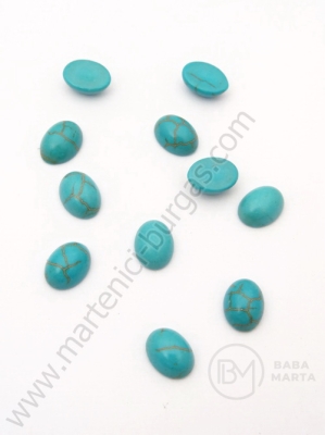 Caboșon turcoaz 6x8x3mm 1 pachet 10 buc 191198