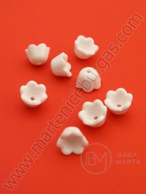 Floare 10x7mm alb 40g ~159 buc 311057