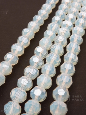Șir de mărgele cristal 10x9mm imitație de opal fațetat ~72 buc ~67cm 1 buc 342417