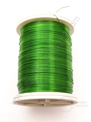 Sârmă cupru 0,3 mm verde deschis ~50 metri 1 rolă 141021