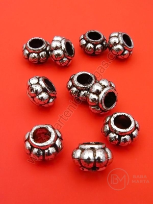Cilindru metalizat 8,5x13,5mm bore 6mm 1 pachet 40g ~58buc 318679