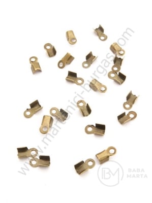 Vârf metalic 3x6mm culoare bronz antic 1 pachet 200 buc 301713