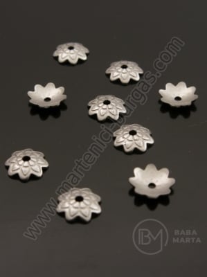 Capac de floare 7x1.5mm steel gaură 1mm 10 buc 309472