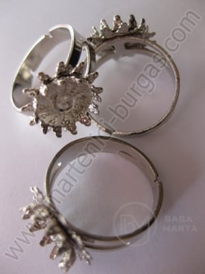 Bază metalică pentru inel 18mm. 10 buc. 1697
