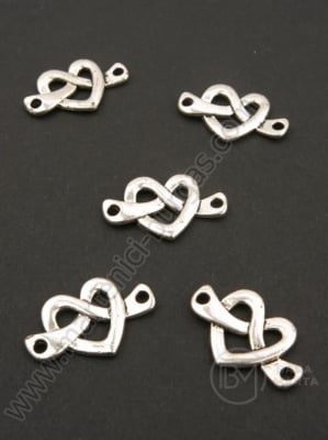 Element de conectare 23x14.5mm color argintie 10 buc 308854