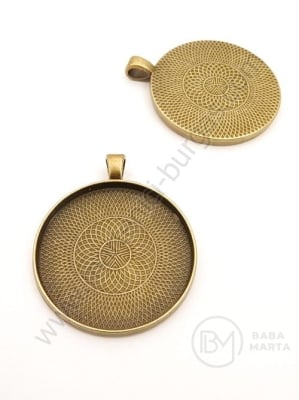 Pendantiv 46x37mm base bronz antic pentru installation 35mm 1 pachet 2 buc 306818