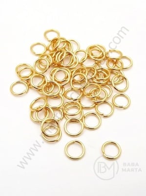 Inel 6x0.7mm OȚEL placat cu aur 1 pachet 20 buc 305675