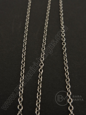 Lanț (alamă) 2x1.5x0.5mm color argintie NF 1 metru 301259