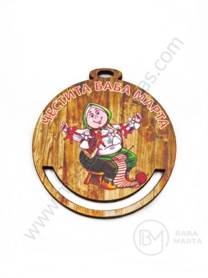 Figurină din lemn 45mm cu Baba Marta 1 pack 5 pcs 182548