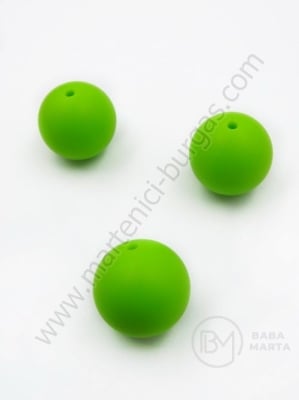 Bilă de mărgele din silicon cu gaură de 20 mm, 2 mm, 1 paquet, 2 pc. 317123