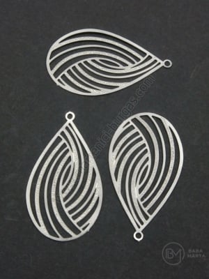 Pandantiv OȚEL 32x18mm 1 pachet 4 buc 305817
