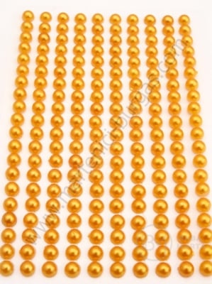 Mărgele acrilice semisferică cu lipici 4mm 200 buc 1 autocolant 181345