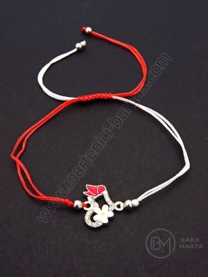 Mărgele metallice Martenitsa cu cristal 1 pachet 12 buc 104671