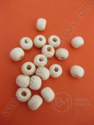 Bilă de lemn 6x4~5mm naturală 1 pack 40g ~550 pcs 321110