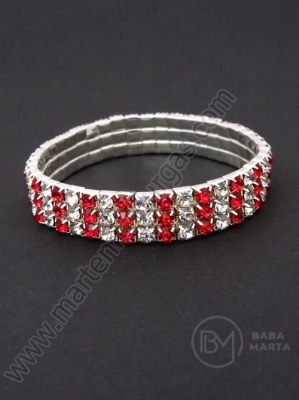 Martenitsa metalică cu cristale elastice 1 pachet 12 buc 105134