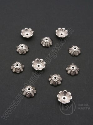 Mărgele SSV pălărie 10x4mm culoare argintie 1 pachet 200 buc 318466