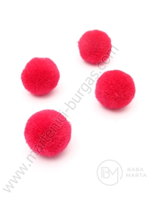 Pompom 20mm ciclam calitate închisă extra 1 pachet 20 buc 461217