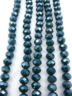 Șir de cristale 8x6mm curcubeu solid ~67 buc 40cm 1 buc 342718