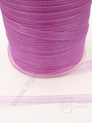 Panglică organza ~6mm violet 20 metri 451503
