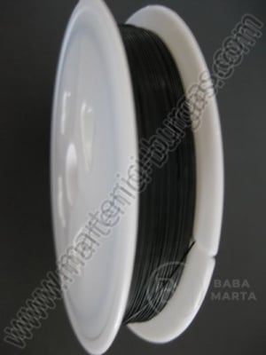 Cablu de otel 0.45 mm. culoare neagra 50m. 141100