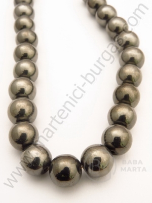 Mărgele de sticlă 12mm grafit ~28 bucăți 1 bucată 343147